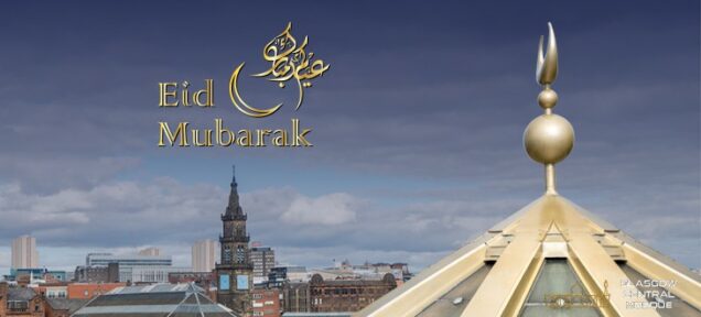 Glasgow Central Mosque celebrating Eid
