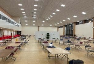 Covid-19 Vaccination hall at Glasgow Central Mosque